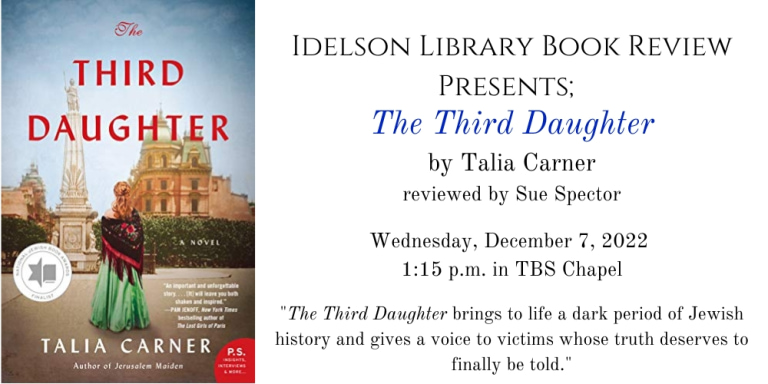 Idelson Library Book Review; The Third Daughter