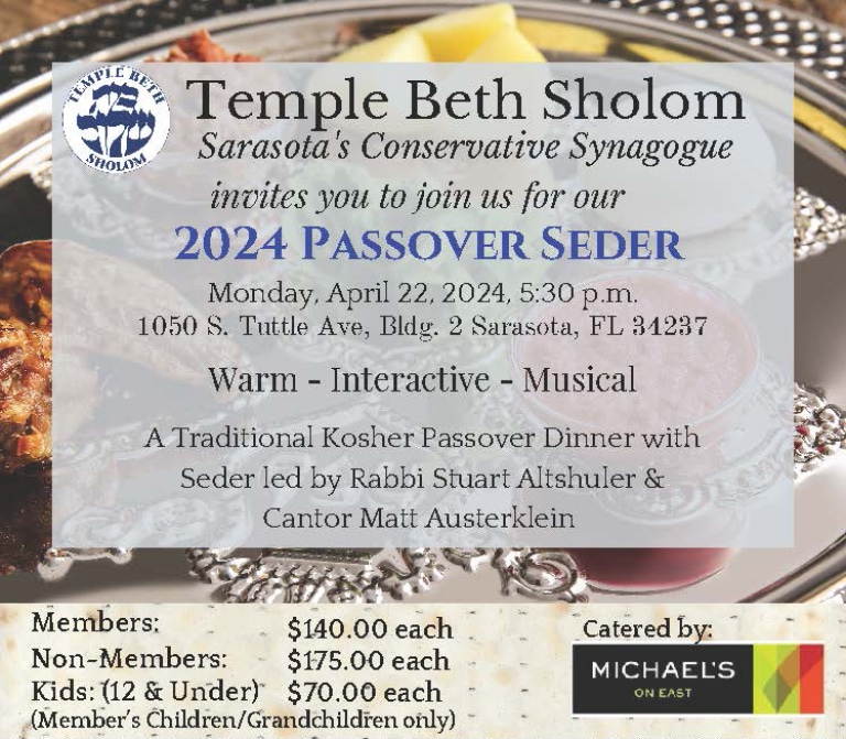 2024 Passover Seder - Warm - Interactive - Musical