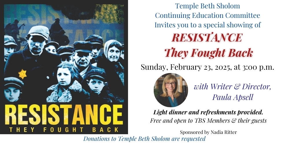 RESISTANCE They Fought Back with Paula Apsell